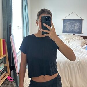 lululemon athletica Black Short Sleeve Tee